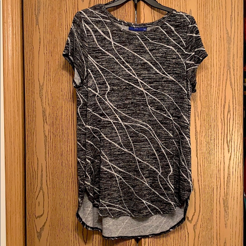 Black and Silver Dress Top
